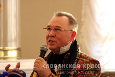 Пресс-конференция с участием Славы Зайцева на открытии BFW, Минск, 4.10.2010